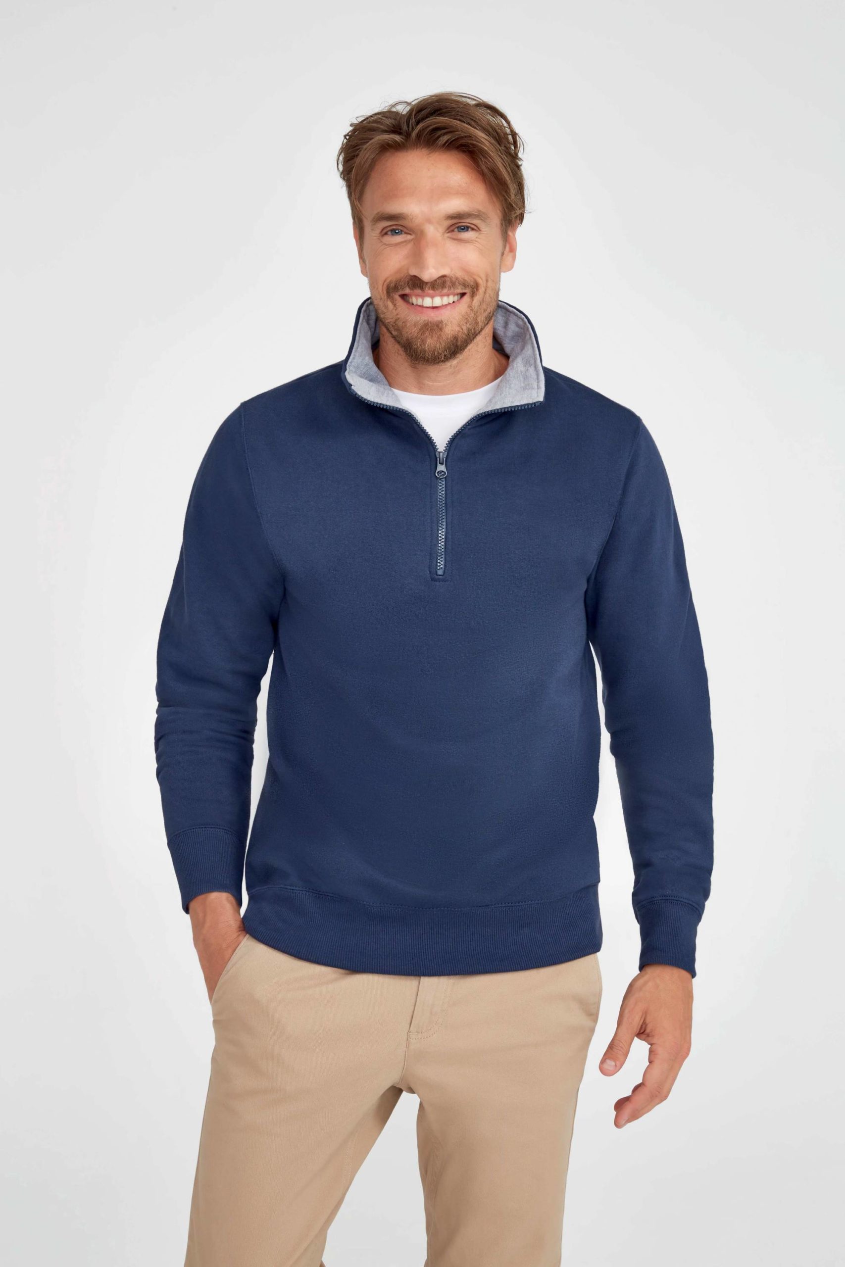 Herren Sweatshirt mit und Zipper – Bever-Store